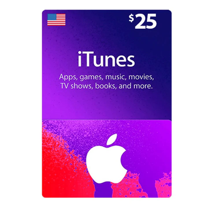 Apple iTunes Gift Card $25 - U.S. Account Apple iTunes Gift Card $25 - U.S. Account